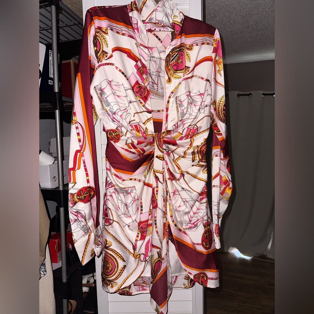 Mini Wrap Dress - Picture 2 of 4